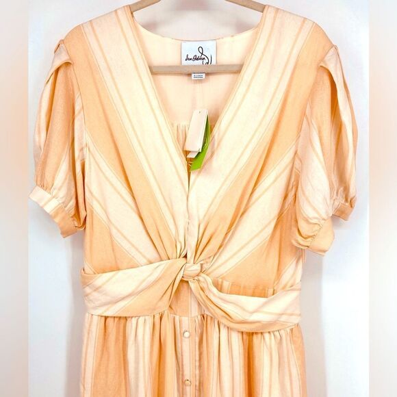 NWT Sam Edelman Christy Linen Blend Maxi Dress Size XL - Picture 4 of 11